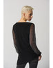 Joseph Ribkoff Puff Sleeve Asymmetrical Tunic