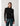 Joseph Ribkoff Lace Fitted Top With Long Puff Sleeves
