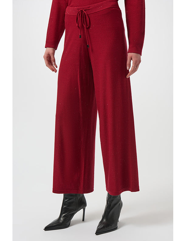 Joseph Ribkoff Sequined Sweater Knit Culotte Pants