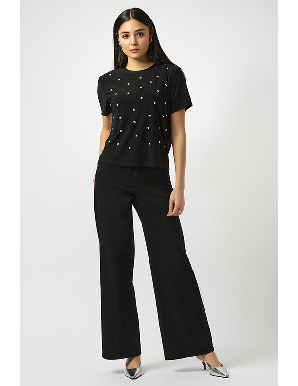 Joseph Ribkoff Goldie | Classic Wide-Leg Stretch Jeans