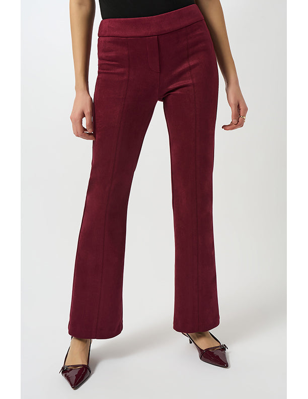 Joseph Ribkoff Scuba Suede Flared Pull-On Pants