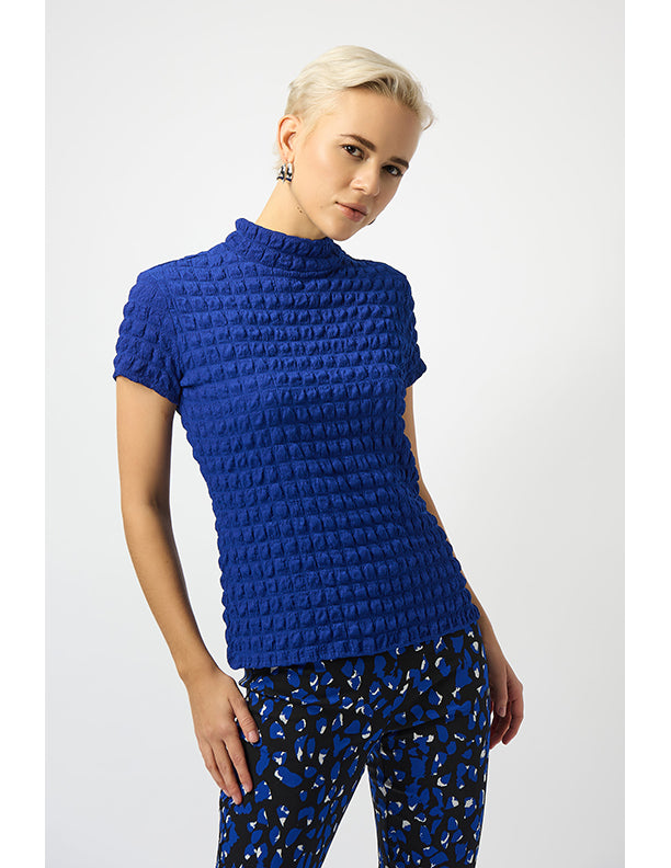 Joseph Ribkoff Textured Knit Fitted Top