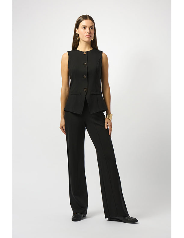 Joseph Ribkoff Heavy Knit Wide Leg Pull-On Pants