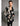 Joseph Ribkoff Abstract Jacquard Sweater Knit Long Cardigan