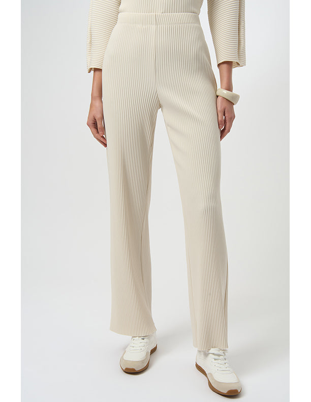 Joseph Ribkoff Pleated Scuba Crepe Wide-Leg Pants