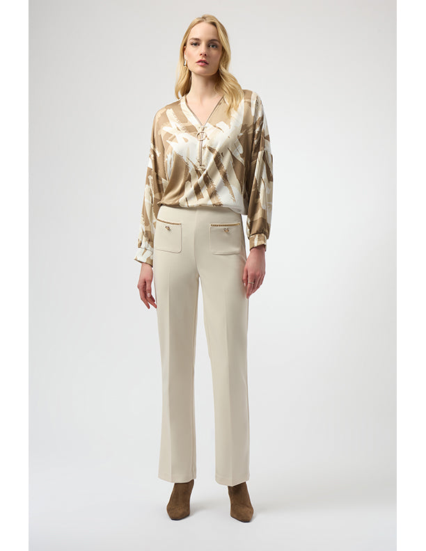 Joseph Ribkoff Scuba Crepe Straight Pull-On Pants
