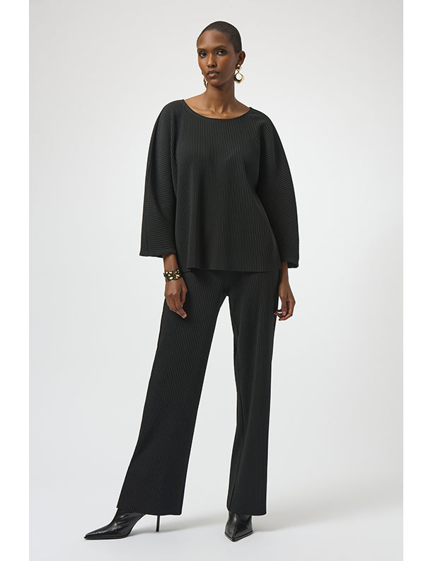 Joseph Ribkoff Pleated Scuba Crepe Boxy Top