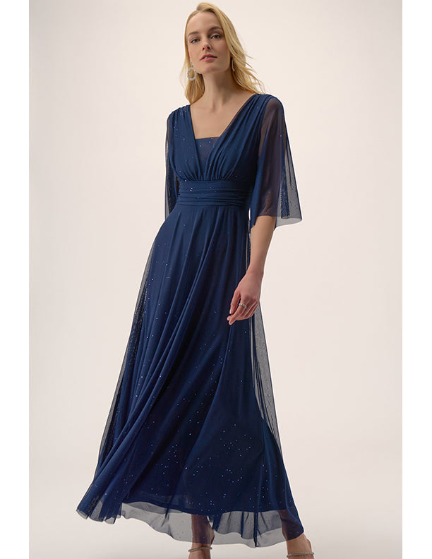 Joseph Ribkoff Signature | Sparkle Mesh A-Line Gown