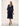 Joseph Ribkoff Signature | Sparkle Mesh Plissé Fit and Flare Midi Dress