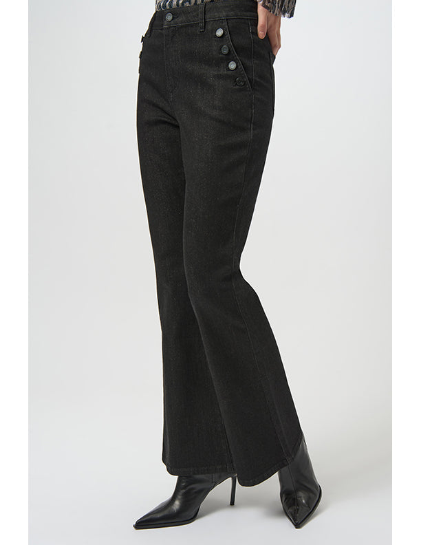Joseph Ribkoff Classic High Rise Flared Jeans with Lurex