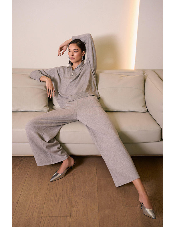 Joseph Ribkoff Sweater Knit Wide Leg Pull-On Pants