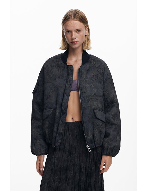 Desigual Embroidered bomber jacket
