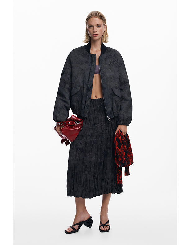 Desigual Embroidered bomber jacket