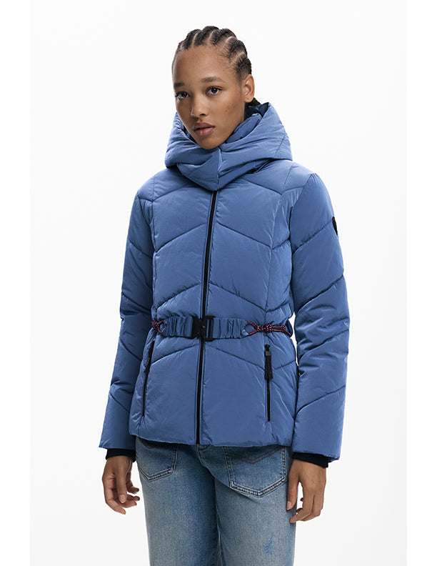 Desigual Short iridescent padded jacket
