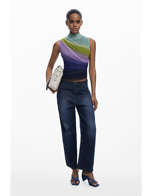 Desigual Gradient tulle T-shirt