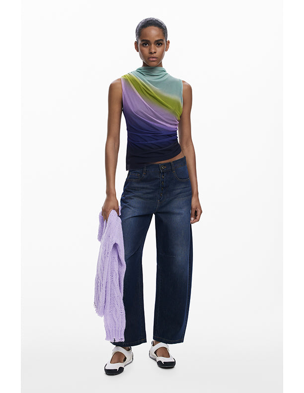 Desigual Gradient tulle T-shirt