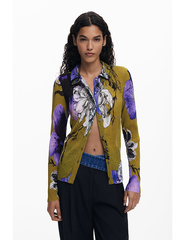 Desigual Buttoned T-shirt designed by Mr. Christian Lacroix