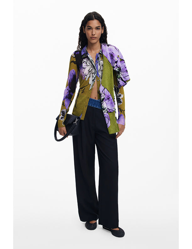 Desigual Buttoned T-shirt designed by Mr. Christian Lacroix