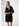 Joseph Ribkoff Silky Knit and Mesh A-Line Dress With Ruffled Trim