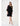 Joseph Ribkoff Silky Knit and Mesh A-Line Dress With Ruffled Trim