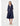 Joseph Ribkoff Signature | Stretch Taffeta Fit And Flare Dress With Lapel Collar