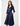 Joseph Ribkoff Signature | Stretch Taffeta Fit And Flare Dress With Lapel Collar