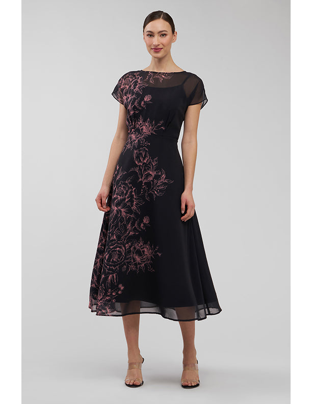 Kay Unger Mariella Tea Length Dress