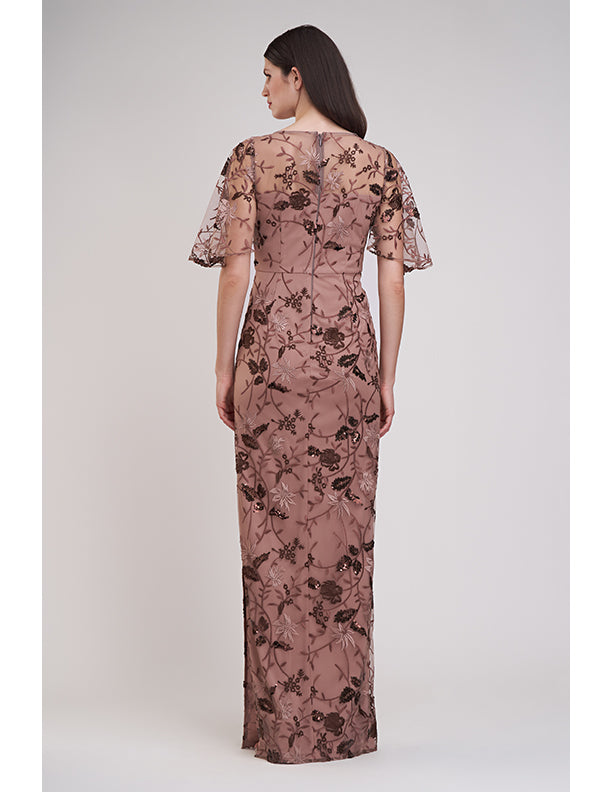 JS Collections Daphne Flutter Column Gown