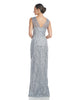 JS COLLECTIONS Rosalynn V-neck Column Gown