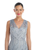 JS COLLECTIONS Rosalynn V-neck Column Gown